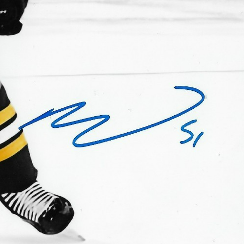 Signed Matthew Poitras Boston Bruins Autographed 8x10 Photo #1 Original