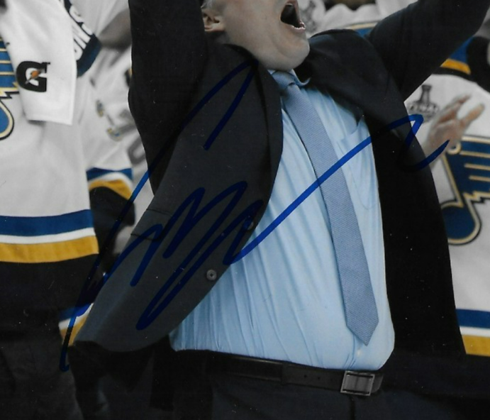 Signed Craig Berube St. Louis Blues Stanley Cup Autographed 8x10 Photo Original
