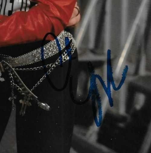 Signed Johnny Gargano & Candice LeRae Smack Down WWE 8x10 Photo #1 SMALL SMUDGE