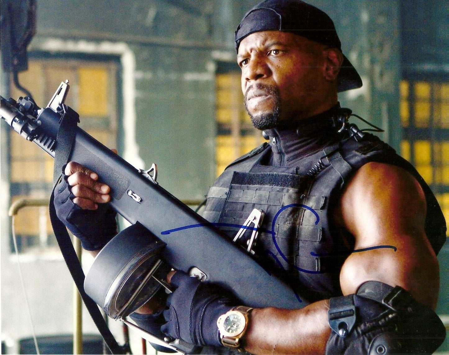 Autographed Terry Crews Expendables 8x10
