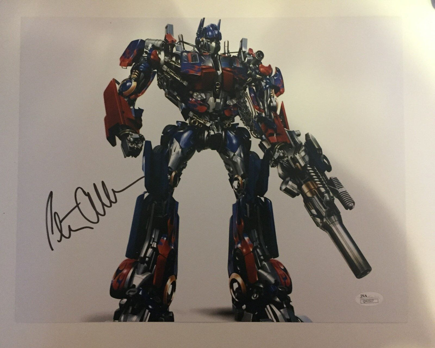 Signed Peter Cullen Optimus Prime Transformers 11x14 Photo #1 JSA Authentication