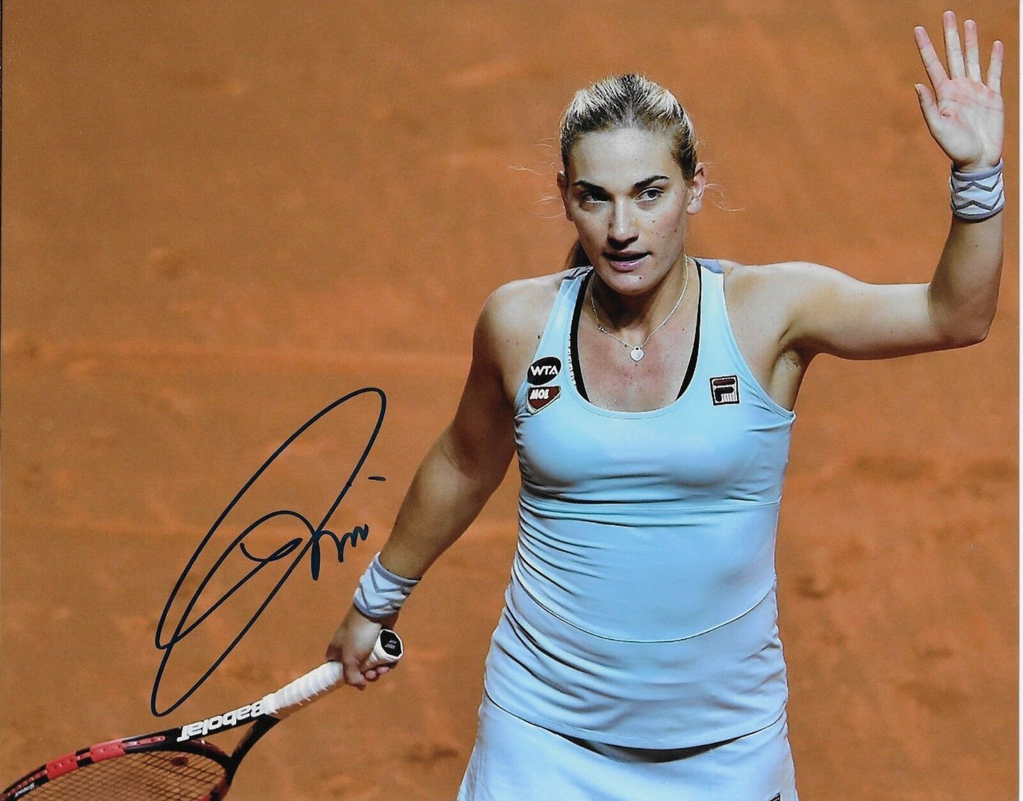 Autographed Timea Babos Tennis 8x10 Photo #3 Original