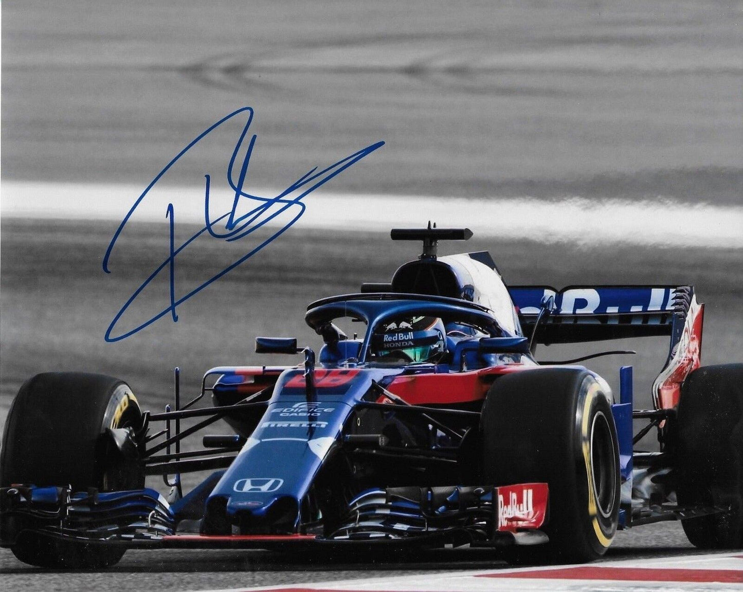 Autographed Toro Rosso driver Brendon Hartley signed 8x10 Photo Formula 1 2018 7