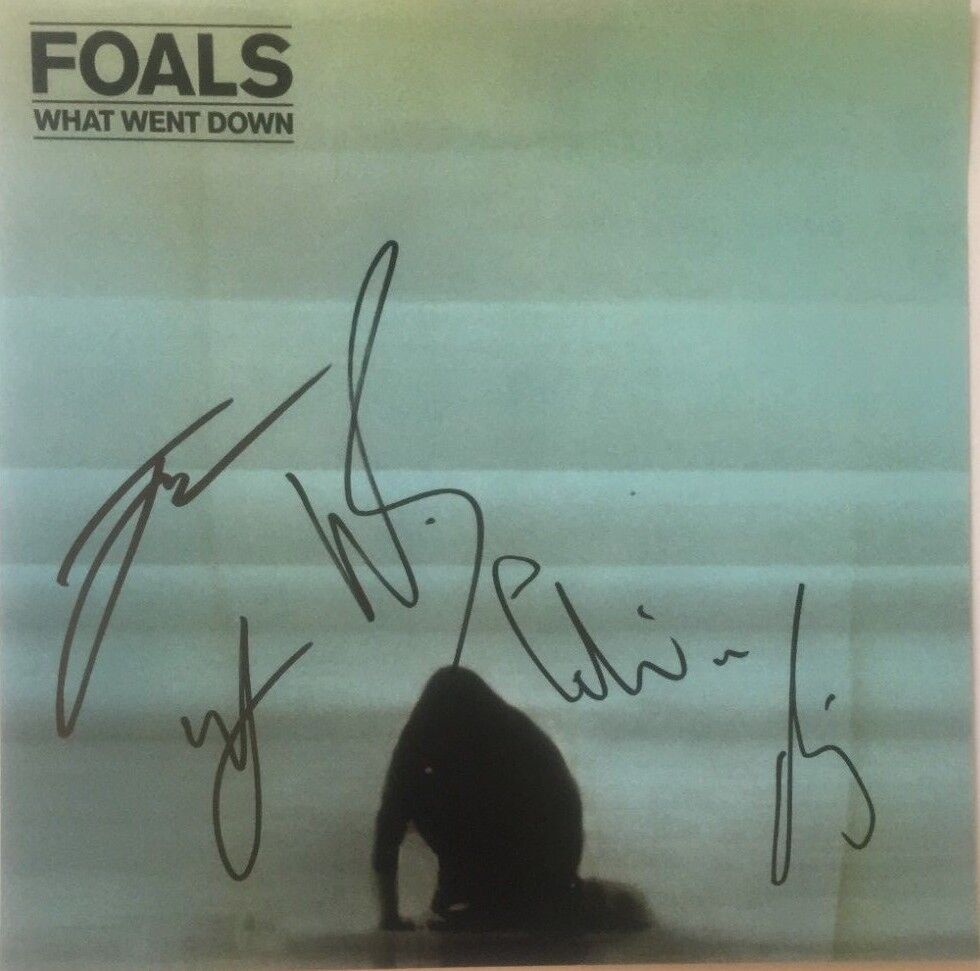 Autographed Foals signed What Went Down 12x12 PHOTO Original