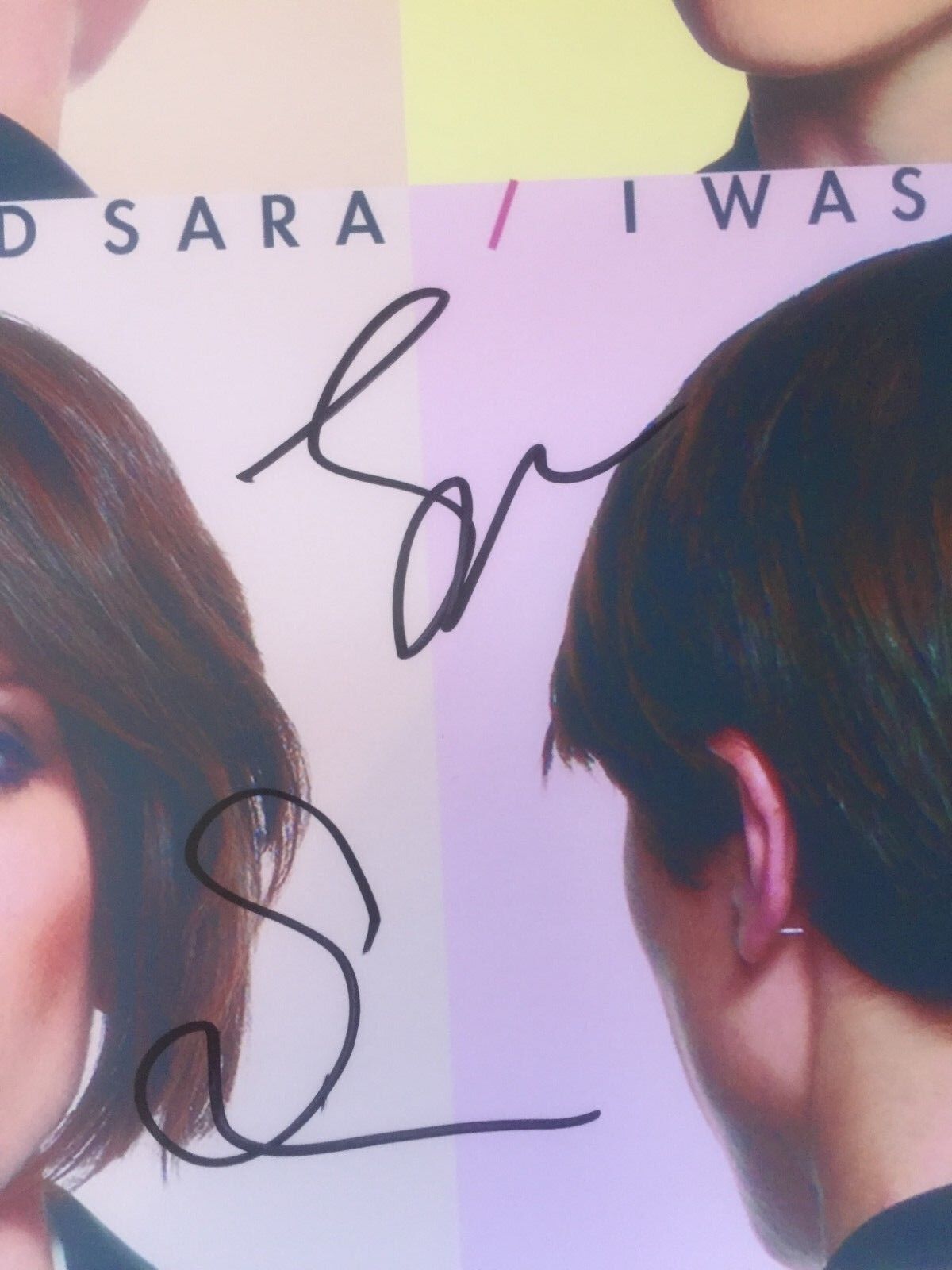 Autographed Tegan and Sara signed I was a Fool 12x12 PHOTO Original