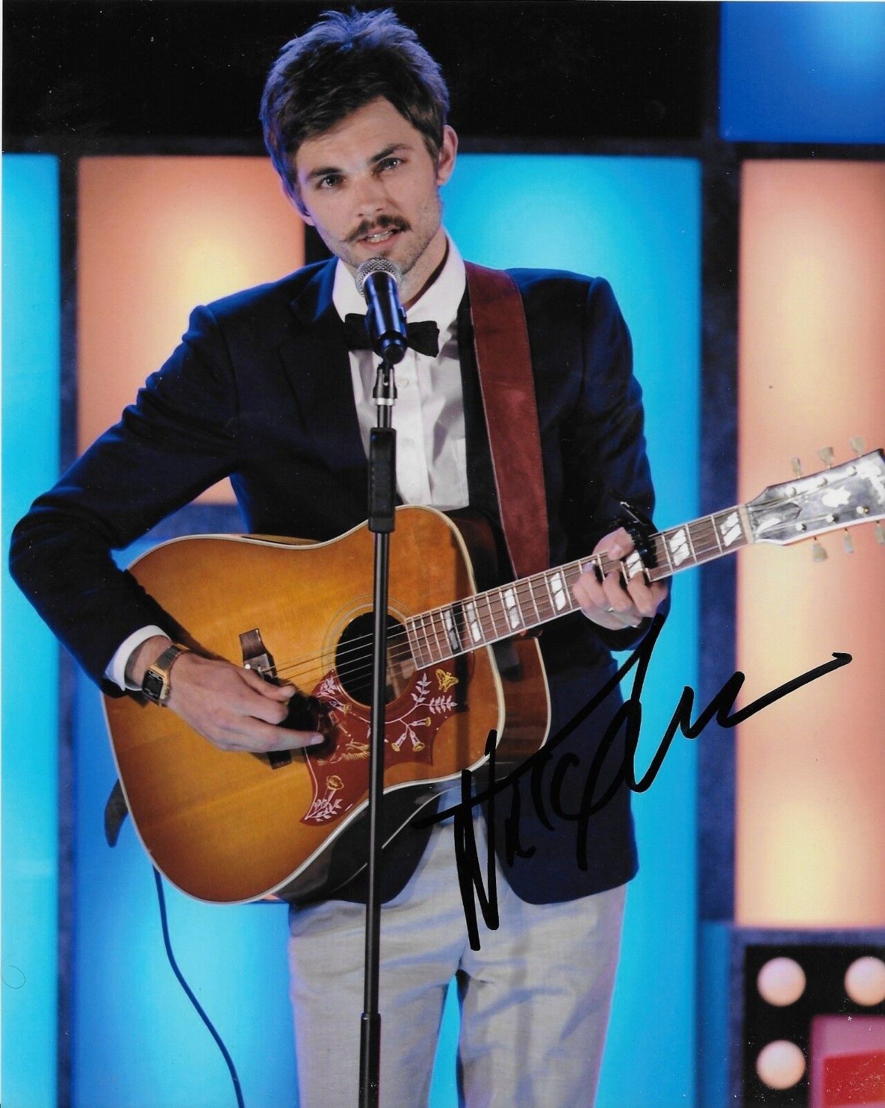 Photo 8x10 autographiée de Nick Thune 2 originales