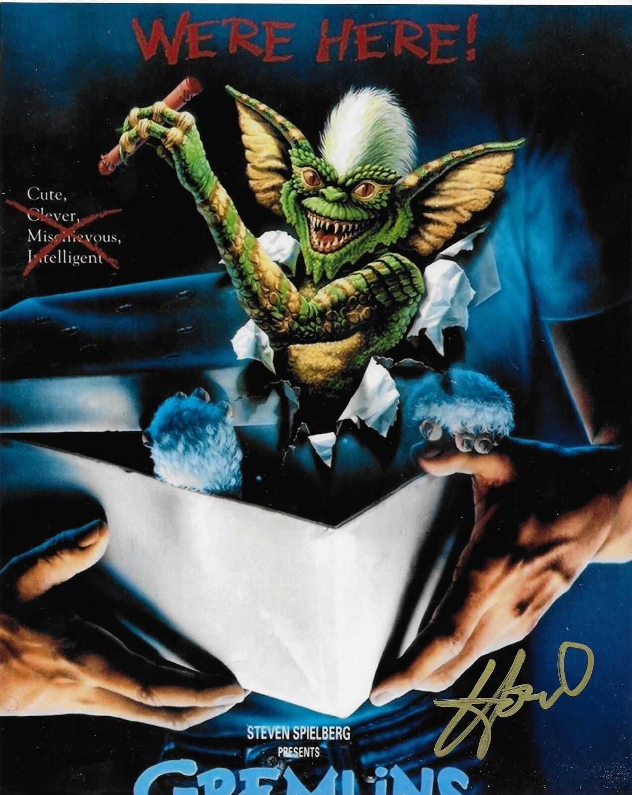 Photo autographiée 8x10 signée par Howie Mandel Gremlins 3