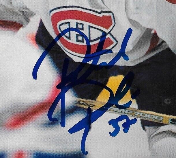 Autographed Patrick Poulin Montreal Canadiens Postcard Original