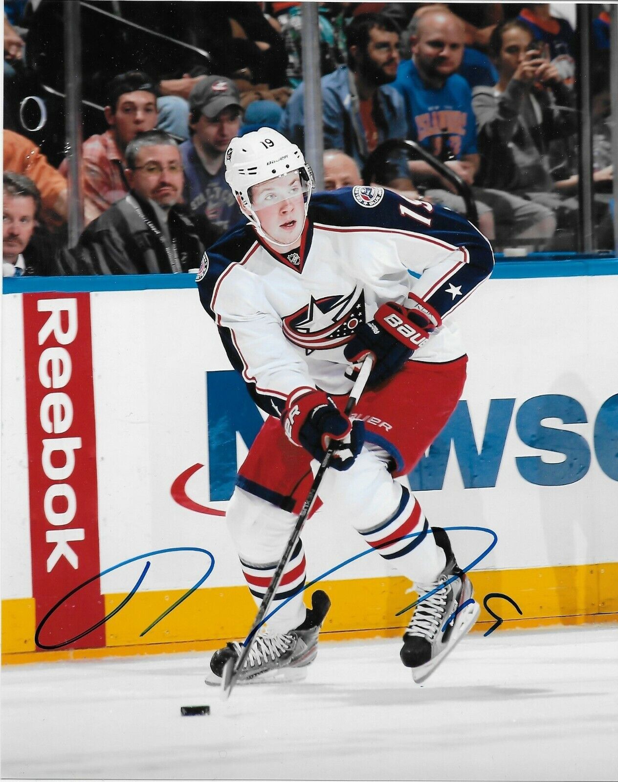 Autographed Columbus Blue Jackets Ryan Johansen 8x10 Photo Original