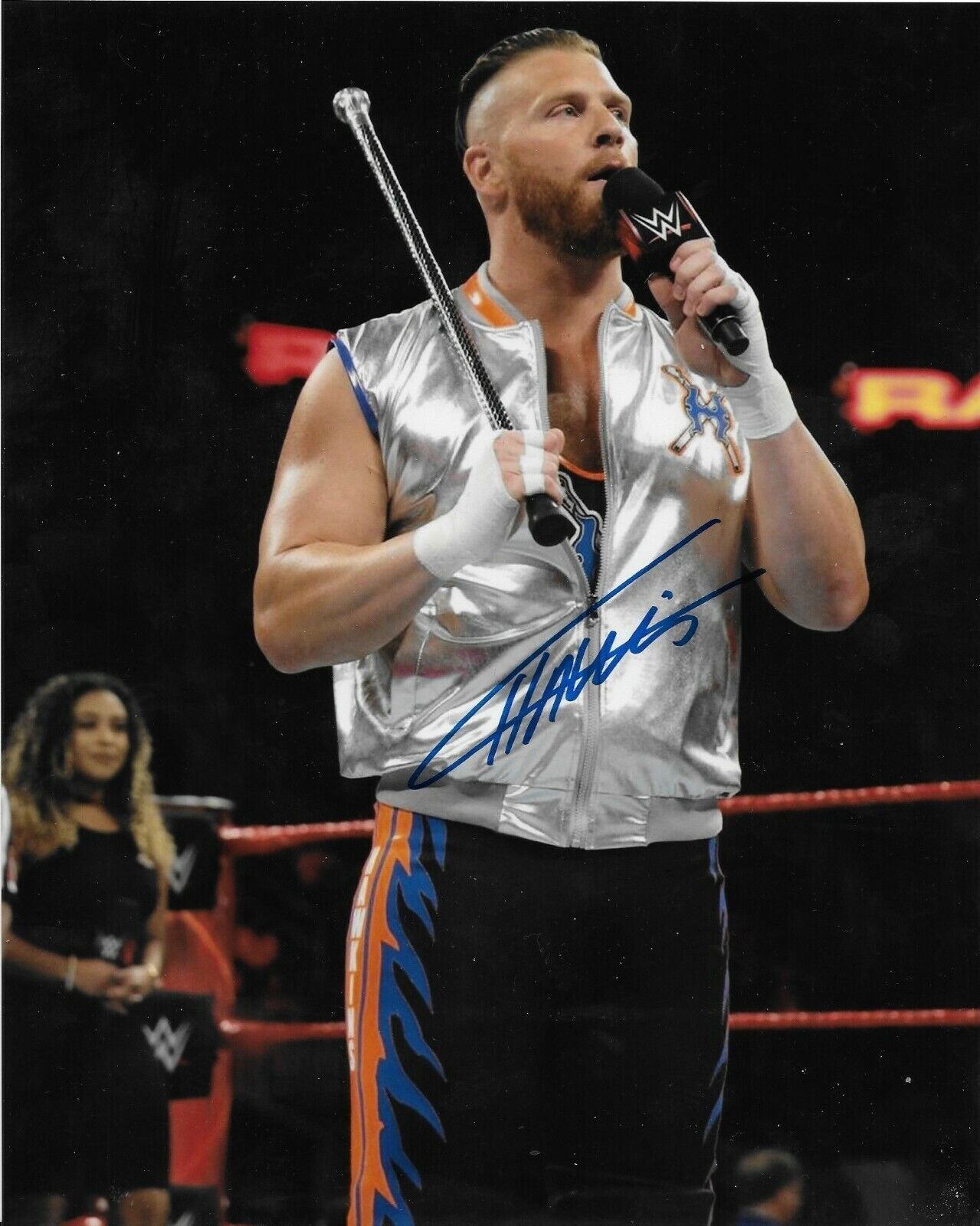 Photo 2 8x10 autographiée par Curt Hawkins de la WWE