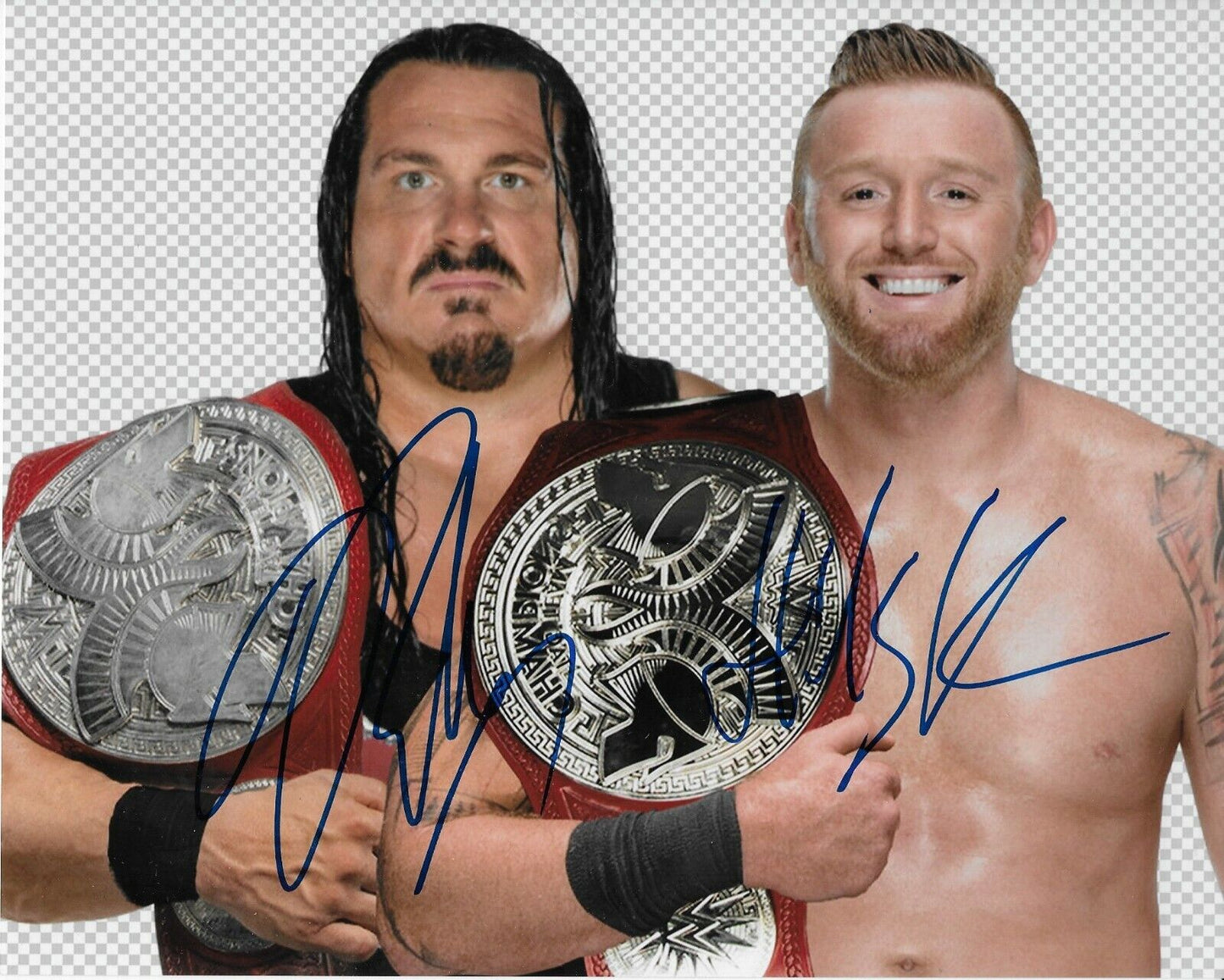 Autographed Heath Slater and Rhyno signed WWE 8x10 Photo