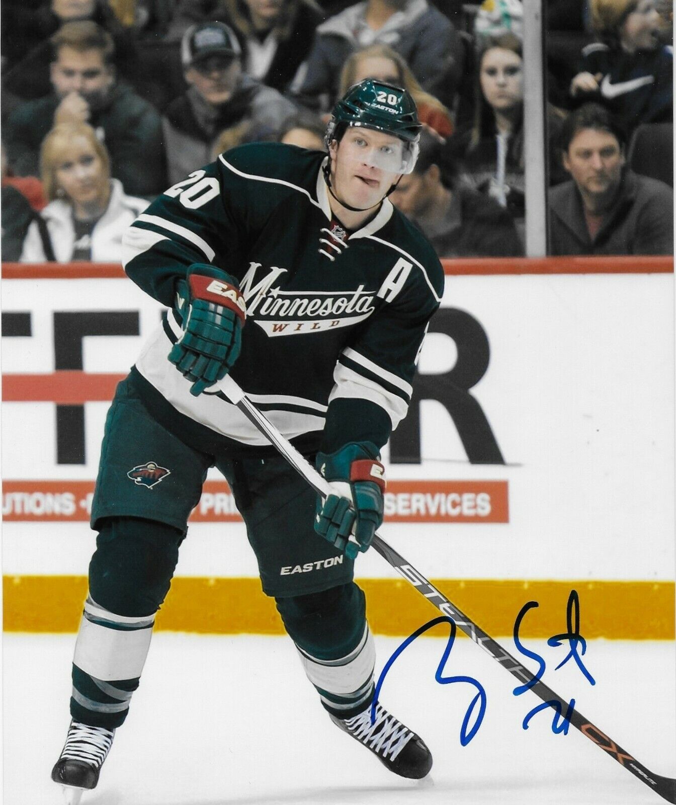 Autographed Minnesota Wild Ryan Suter 8x10 Photo Original