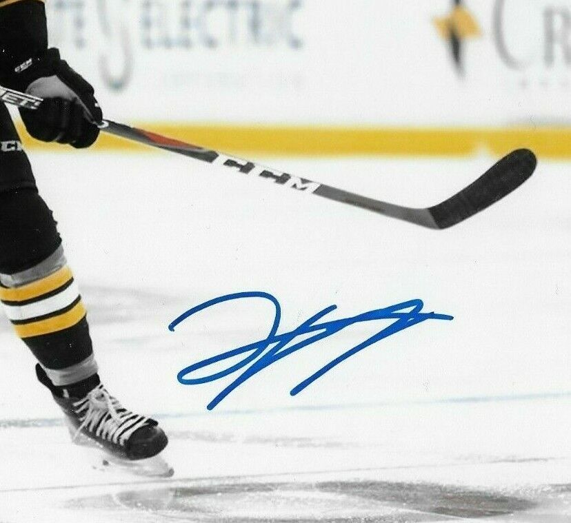 Autographed Boston Bruins Jeremy Lauzon 8x10 Photo Providence Bruins #2