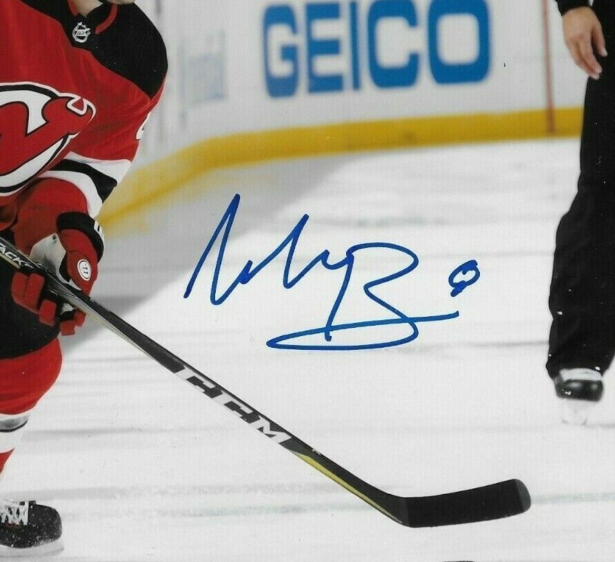 Photo originale autographiée de Will Butcher des Devils du New Jersey 8x10