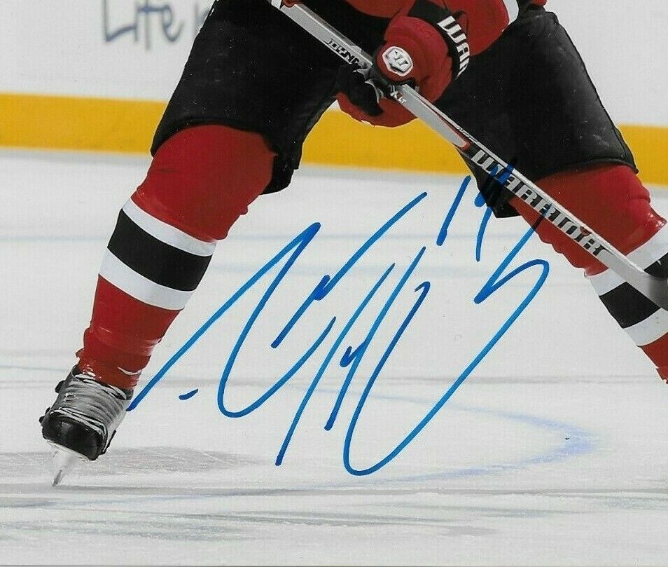 Autographed New Jersey Devils Adam Henrique 8x10 Photo Original