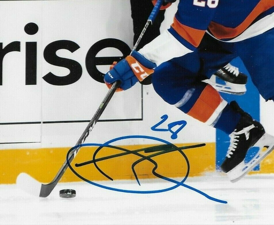 Autographed New York Islanders Michael Dal Colle 8x10 Photo Original