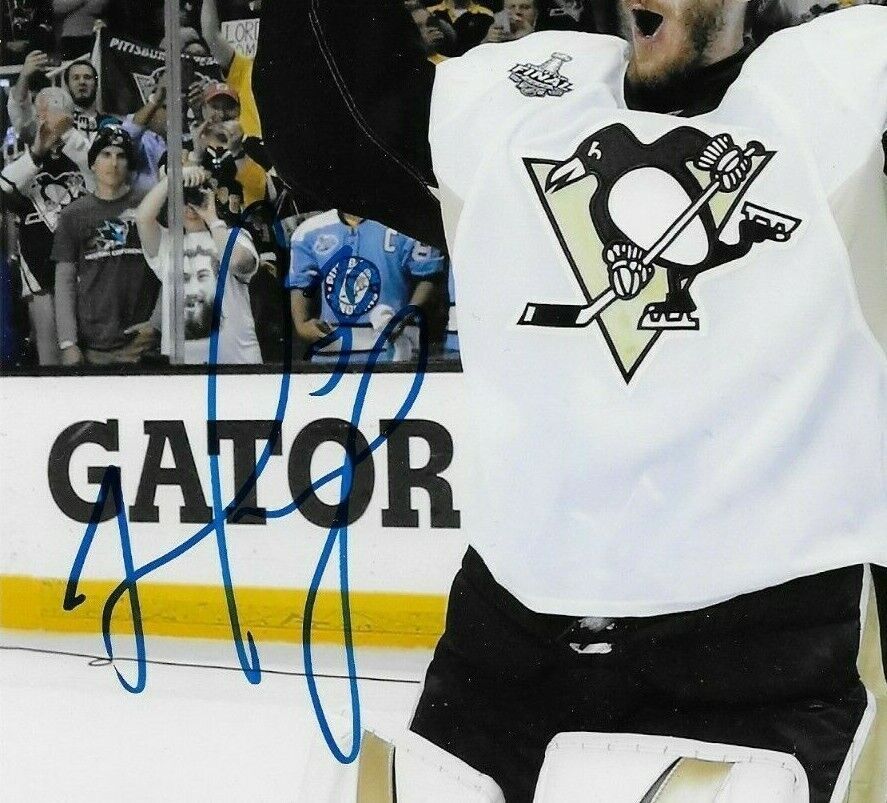 Signed Matt Murray Pittsburgh Penguins Stanley Cup Autographed 8x10 Photo #1