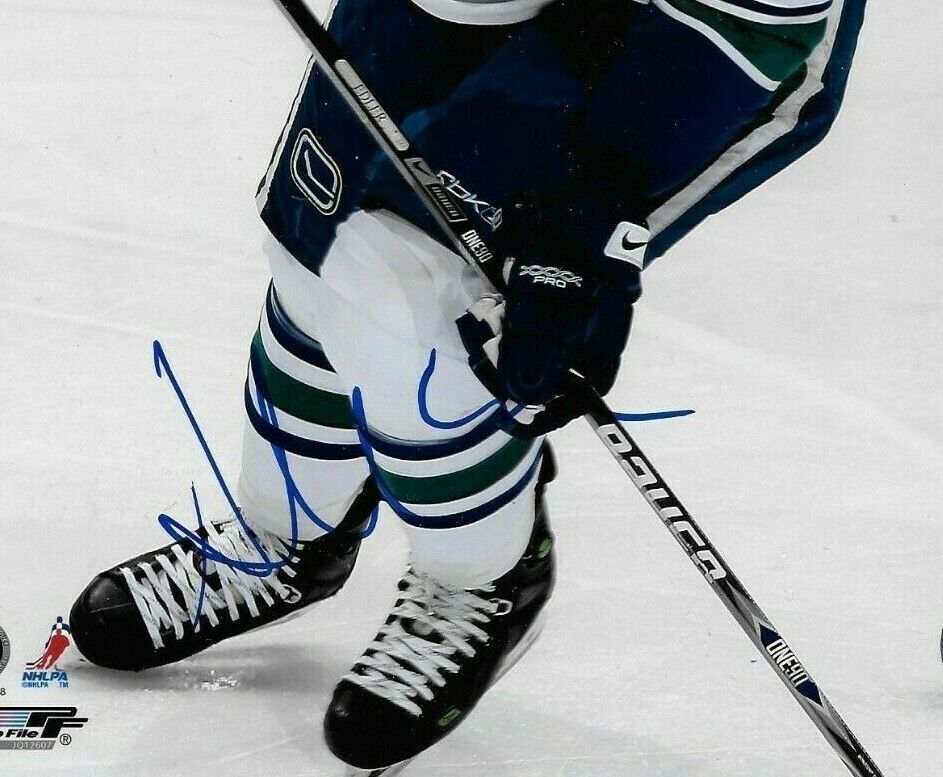 Autographed Vancouver Canucks Alexander Edler 8x10 Photo Original #2