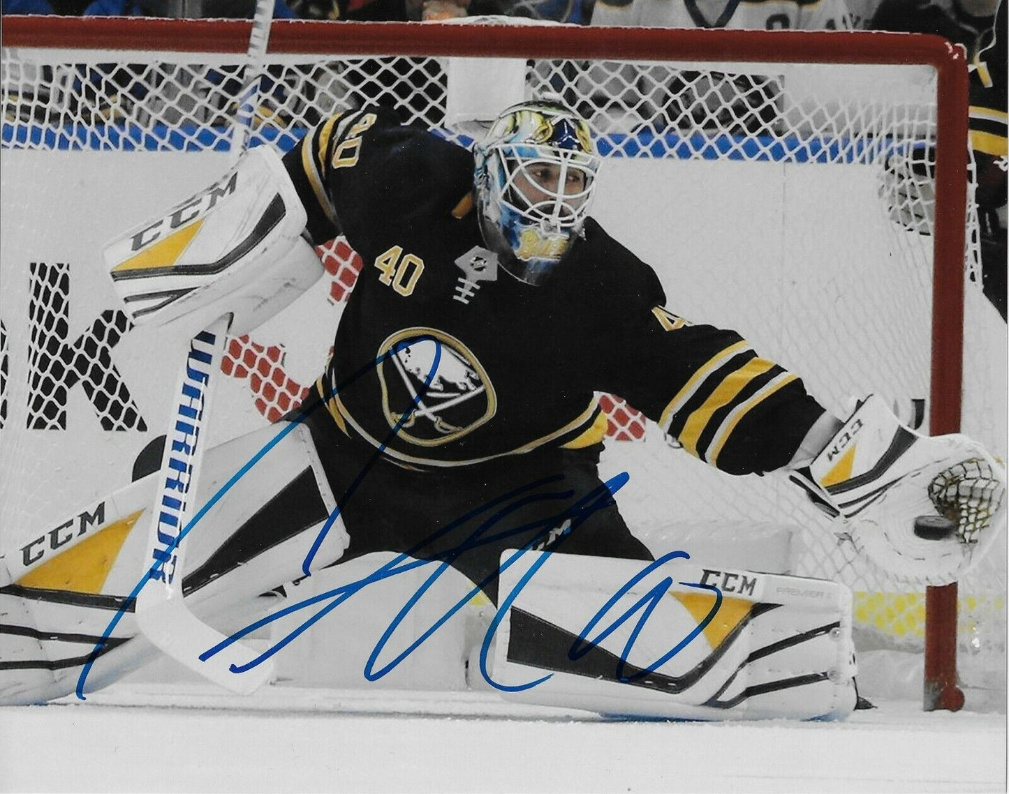 Autographed Buffalo Sabres Carter Hutton 8x10 Photo Original