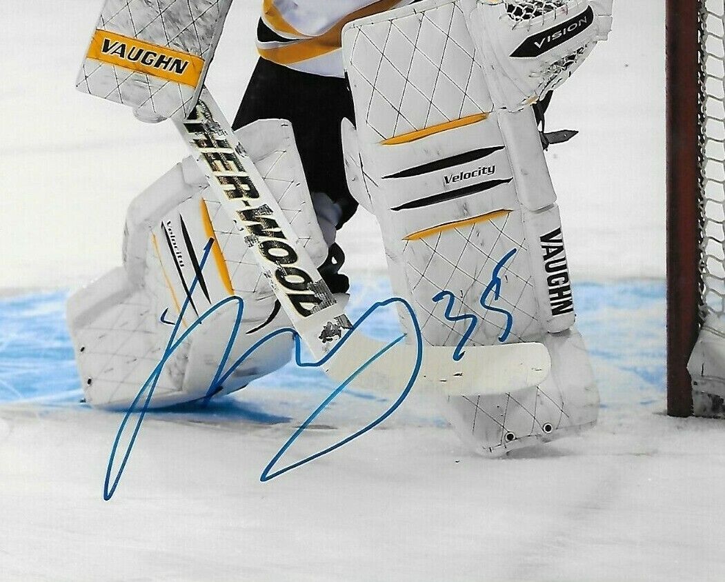 Autographed Boston Bruins Anton Khudobin 8x10 Photo Original