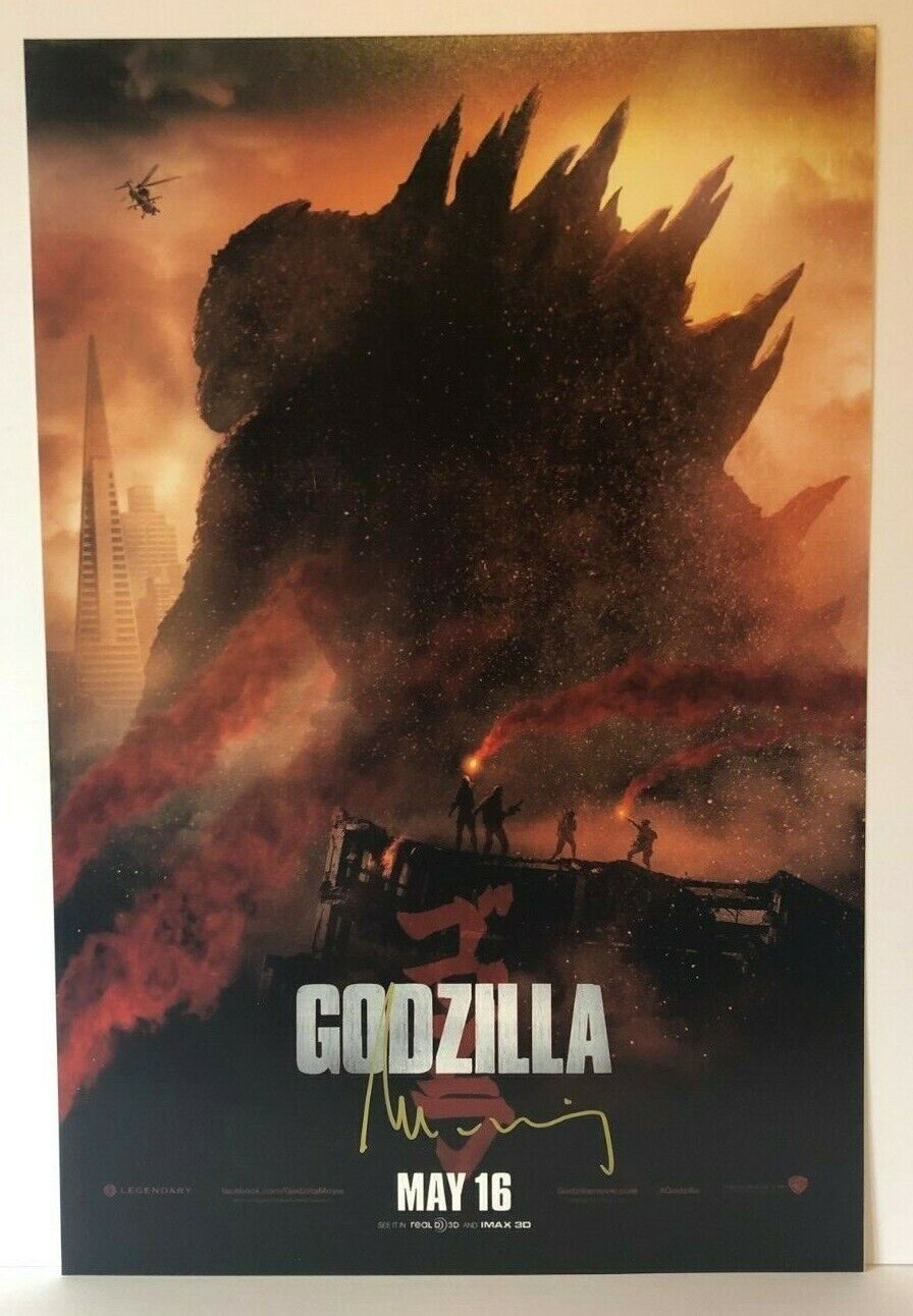 Autographed Roland Emmerich signed 12x18 Photo Godzilla Poster