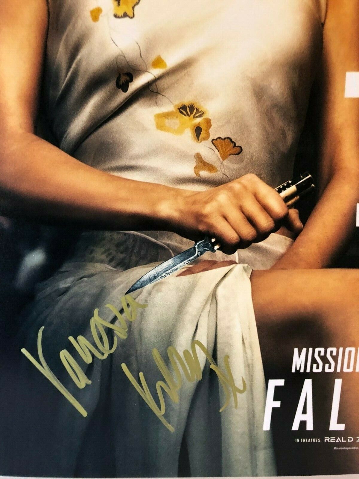 Autographed Vanessa Kirby signed 12x18 Photo Mission: Impossible Fallout Poster