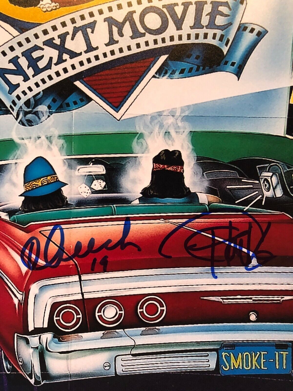 Autographed Cheech and Chong signed 12x18 Photo Next Movie Poster JSA Certified
