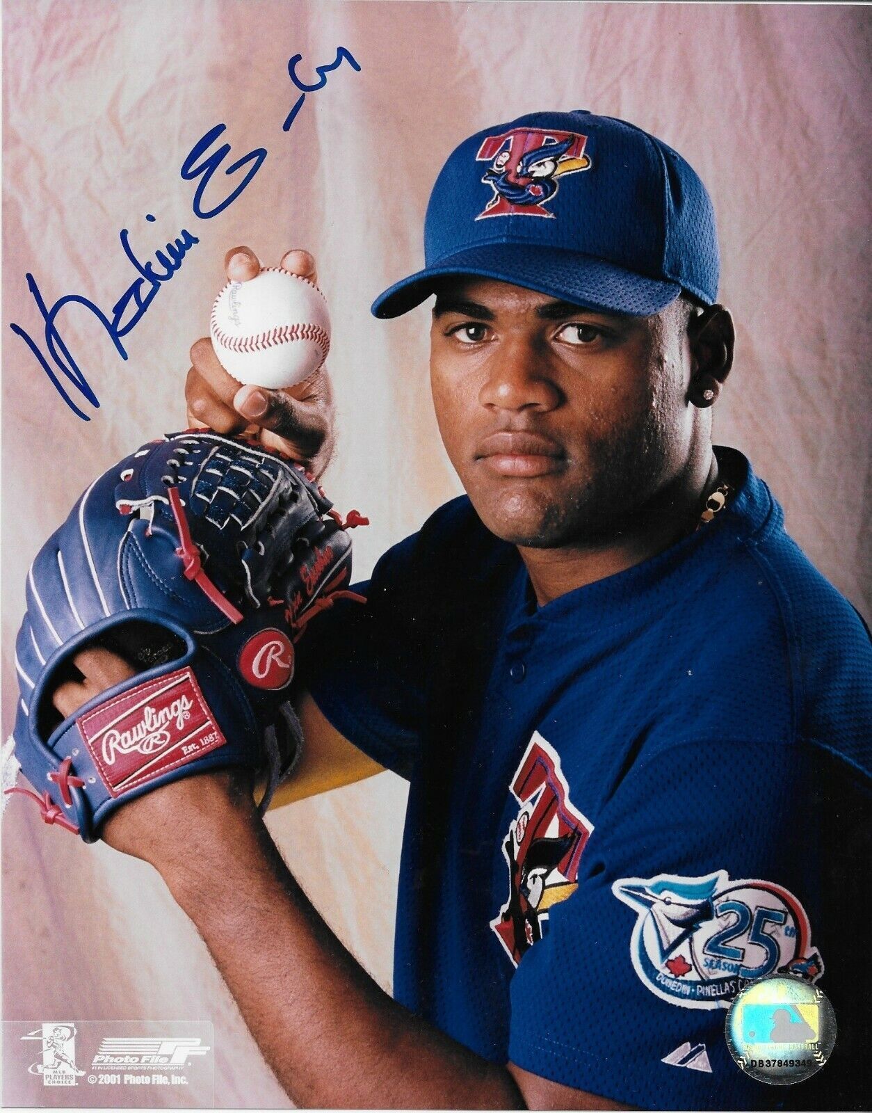Autographed Toronto Blue Jays Kelvin Escobar 8x10 Photo Original