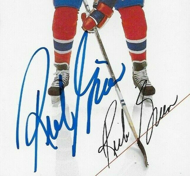 Autographed Rick Green Montreal Canadiens Postcard #2 Original