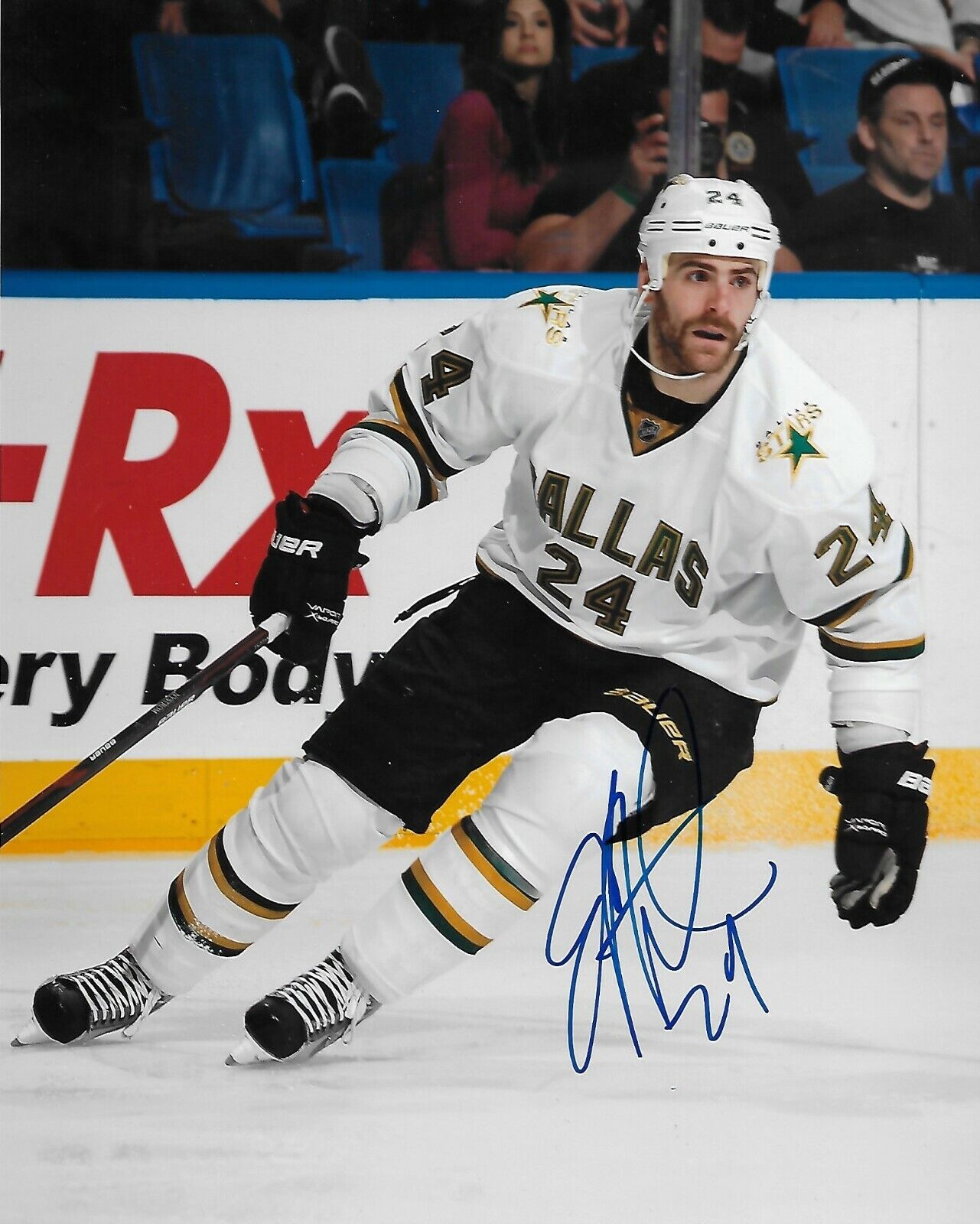 Autographed Dallas Stars Eric Nystrom 8x10 Photo Original