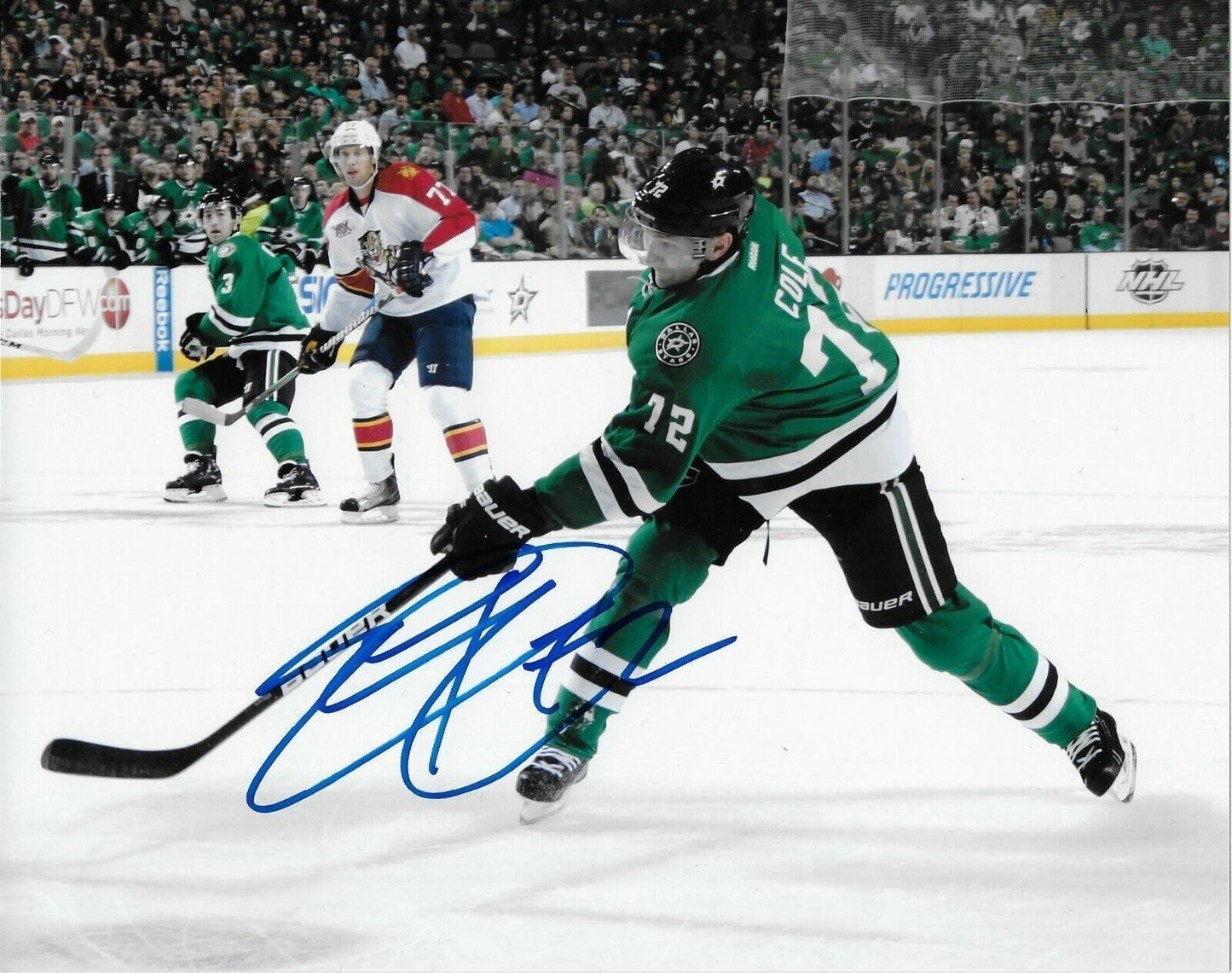 Autographed Dallas Stars Erik Cole 8x10 Photo Original