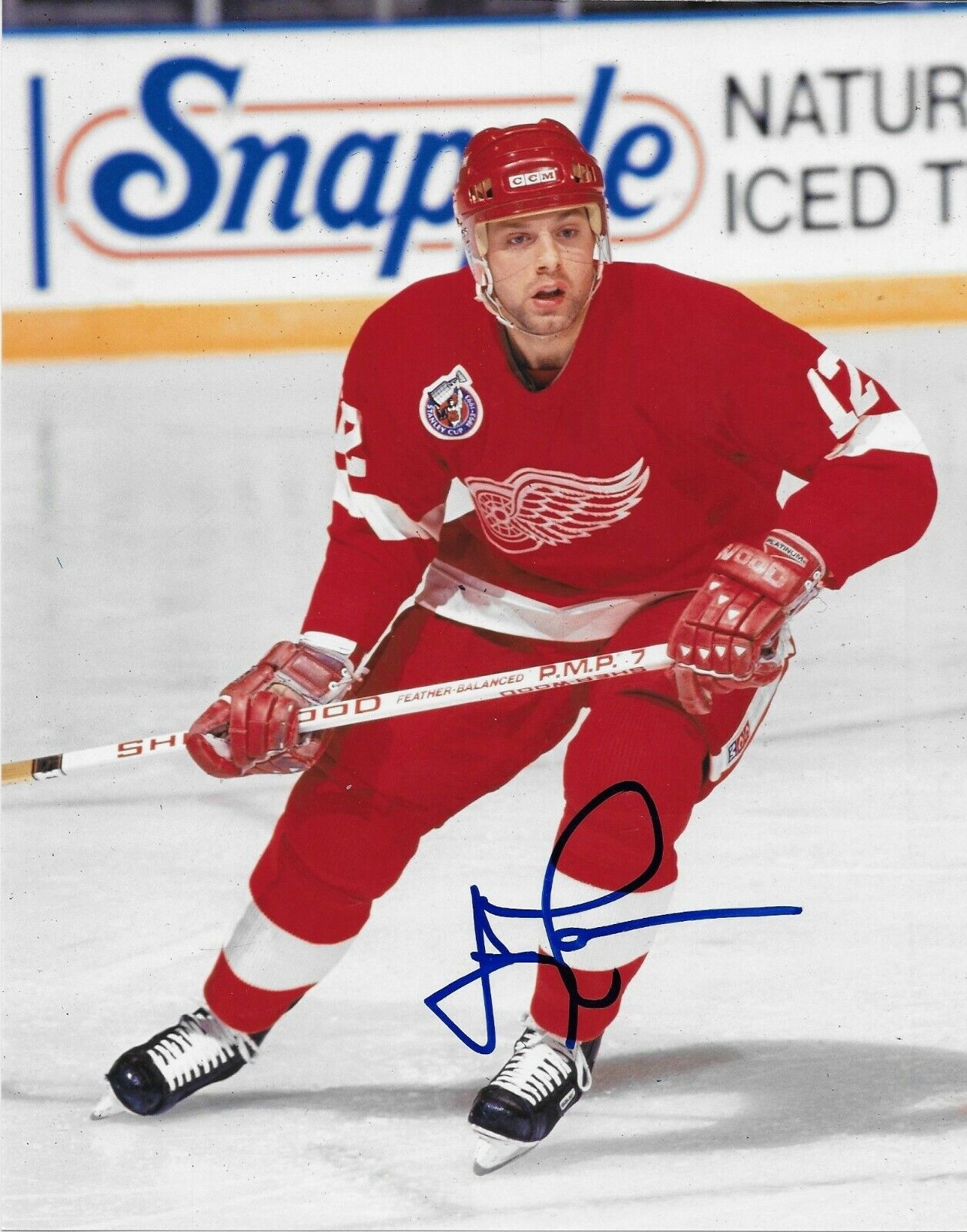 Autographed Detroit Red Wings Jimmy Carson 8x10 Photo Original