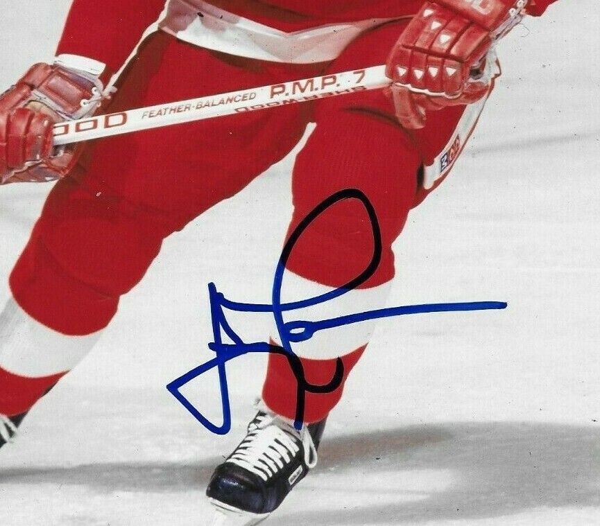 Autographed Detroit Red Wings Jimmy Carson 8x10 Photo Original