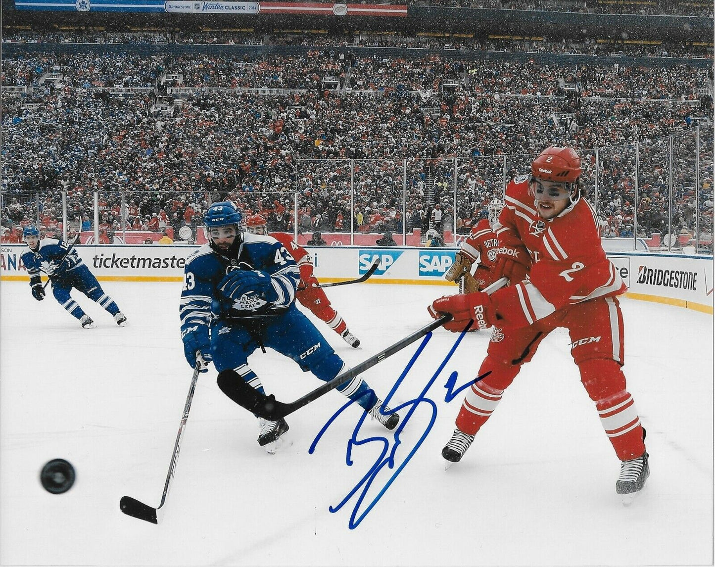 Autographed Detroit Red Wings Brendan Smith 8x10 Photo Original