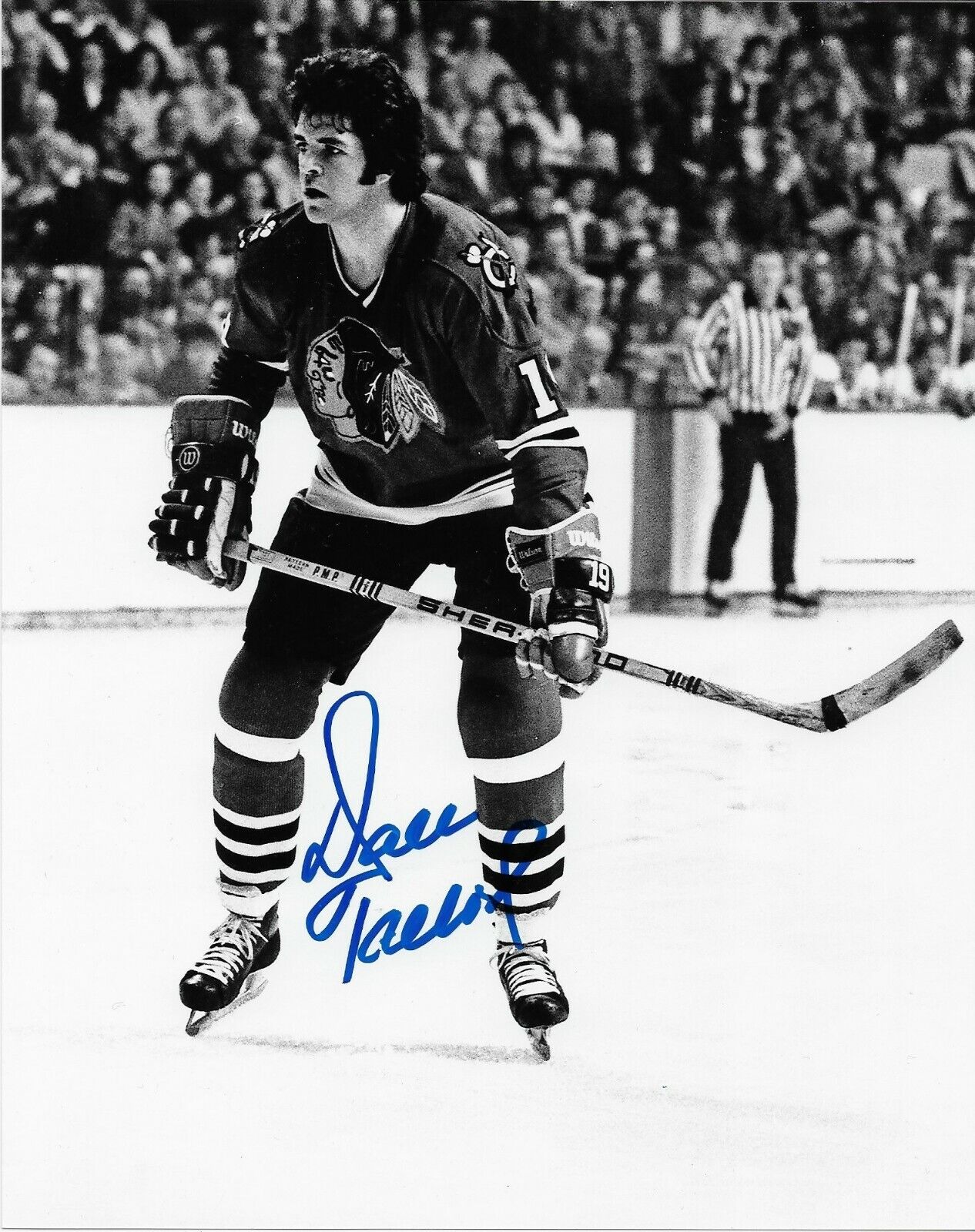 Photo originale autographiée de Dale Tallon des Blackhawks de Chicago 8x10