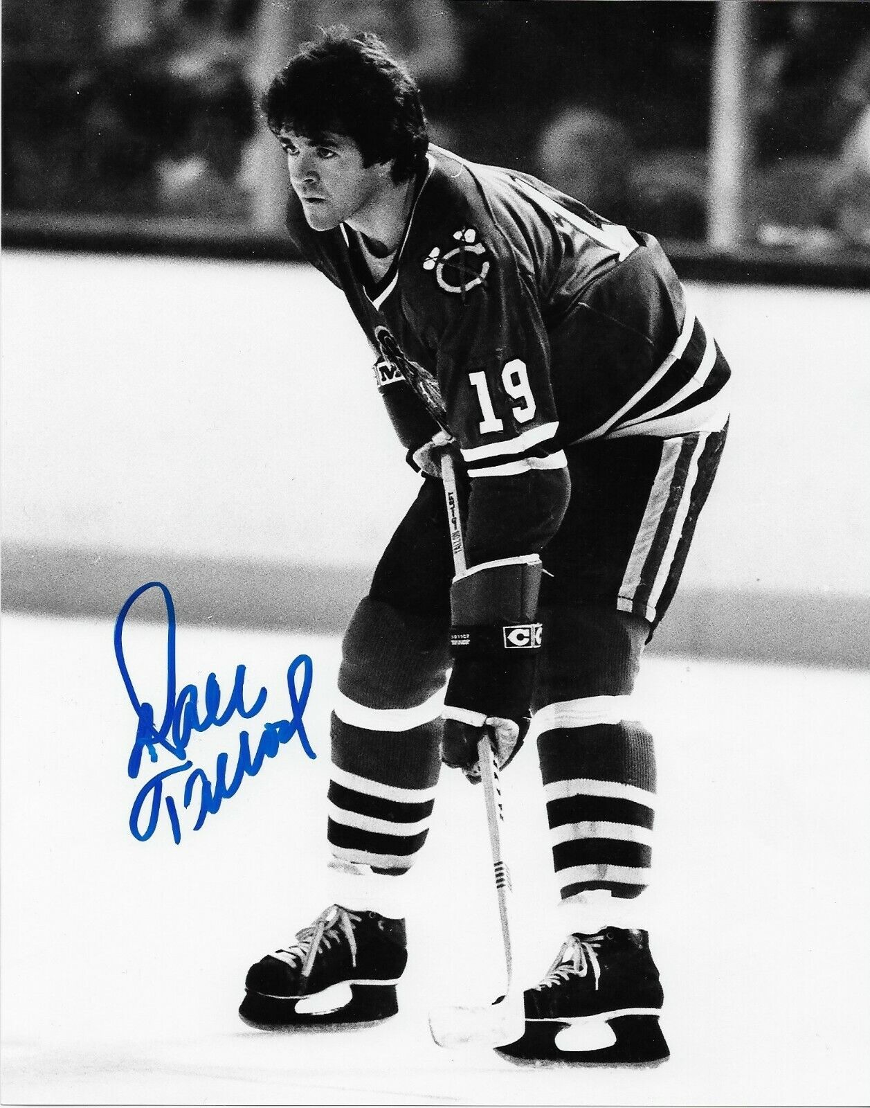 Autographed Chicago Blackhawks Dale Tallon 8x10 Photo #2 Original