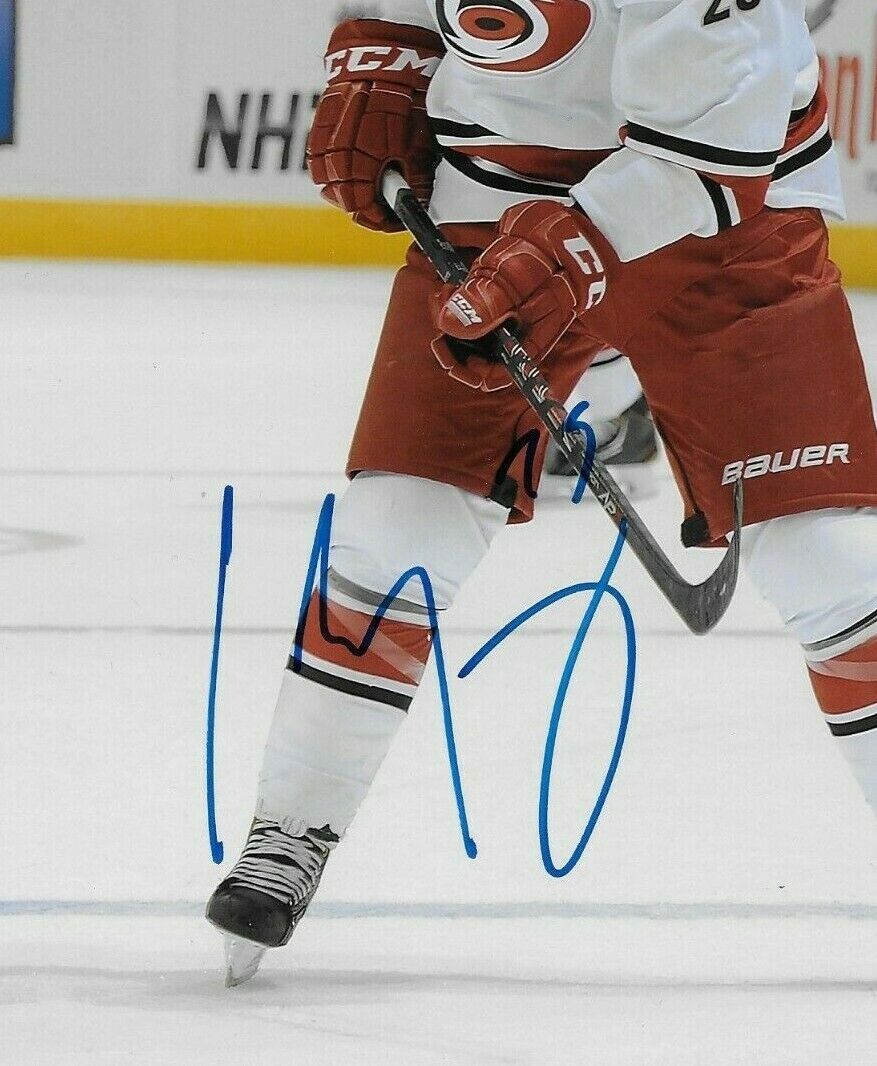 Photo originale autographiée de Chris Terry des Hurricanes de la Caroline 8x10