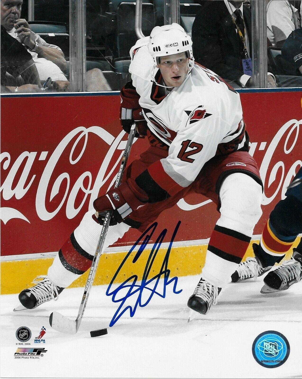 Autographed Carolina Hurricanes Eric Staal 8x10 Photo #3 Original