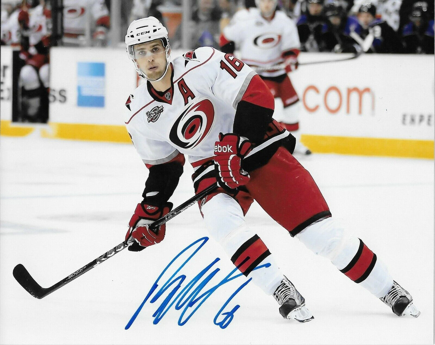 Photo originale autographiée de Brandon Sutter des Hurricanes de la Caroline 8x10