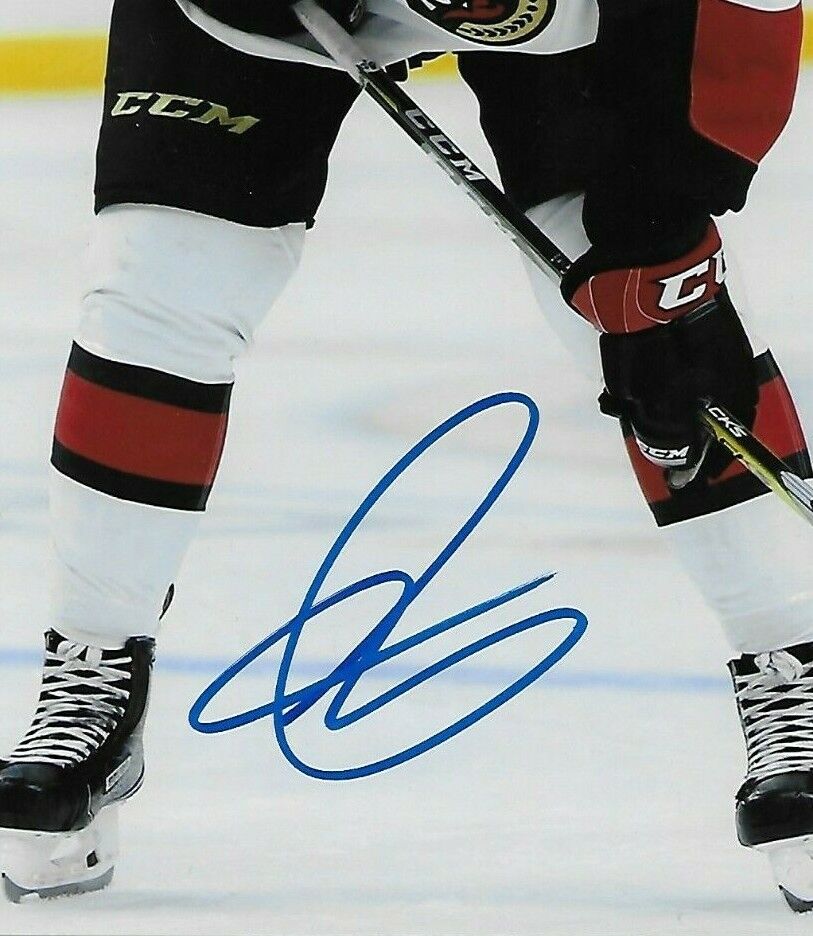 Photo autographiée 8x10 originale de Maxime Lajoie des Sénateurs d'Ottawa