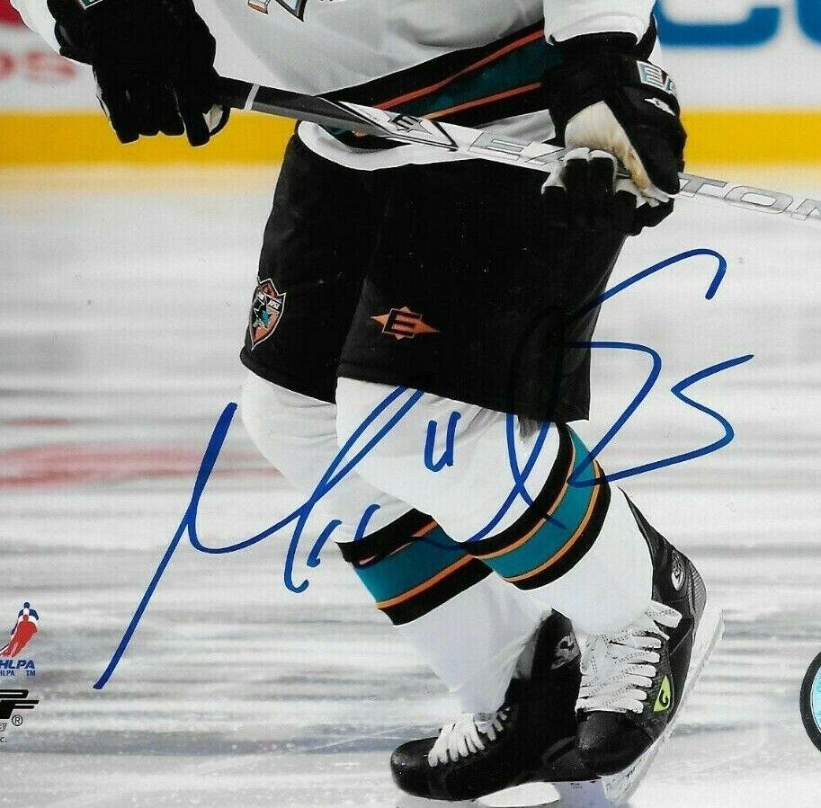 Photo autographiée 8x10 signée Marcel Goc San Jose Sharks #1 Original
