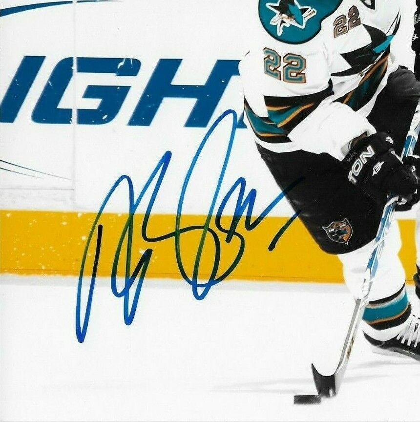 Photo autographiée de Dan Boyle des Sharks de San Jose 8x10