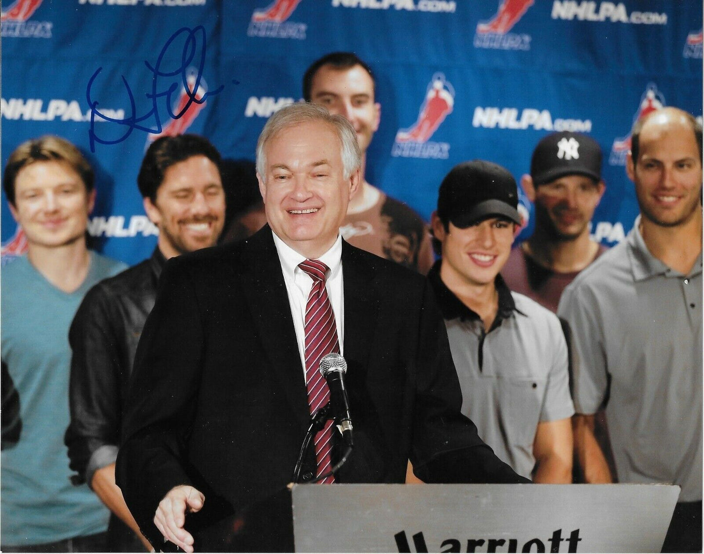 Autographed NHLPA and MLBPA Executive Director Donald Fehr 8x10 Photo Original