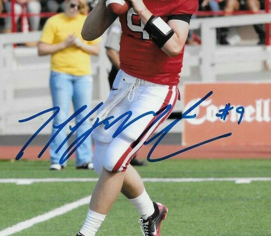 Autographed Cornell Big Red Football Jeff Mathews 8x10 Photo Original