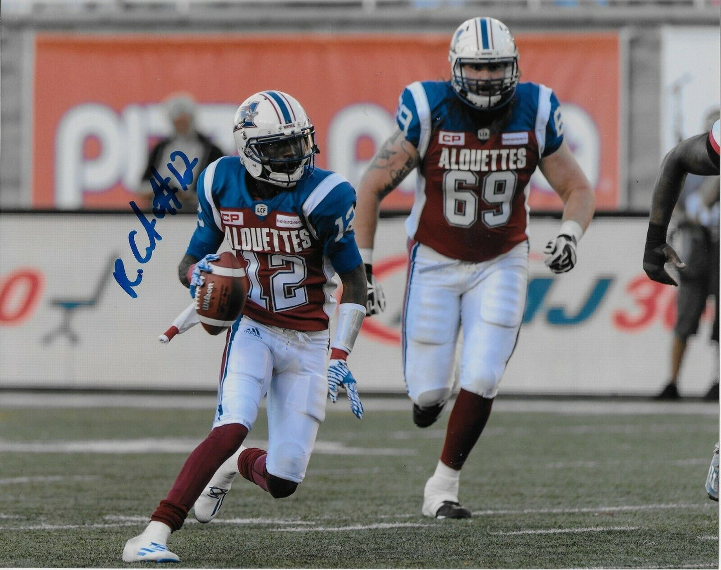 Autographed Rakeem Cato Montreal Alouettes 8x10 Photo Original