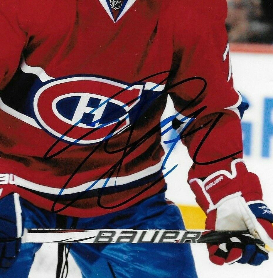 Photo 8x10 autographiée par Eric Cole des Canadiens de Montréal #2 Original