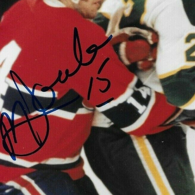 Autographed Montreal Canadiens Rejean Houle 8x10 Photo Original