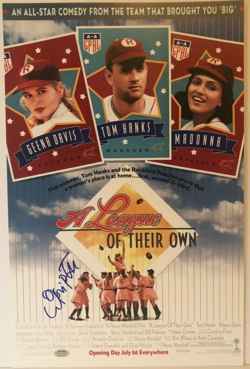 Autographié A League of Their Own signé Lori Petty 11x17 avec certificat Schwartz
