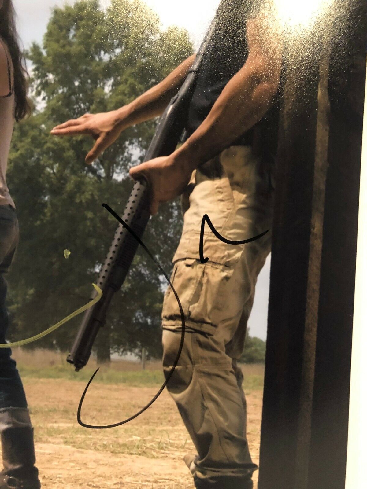 Autographié par Jon Bernthal et Sarah Wayne Callies, Walking Dead 11x14 JSA cert2