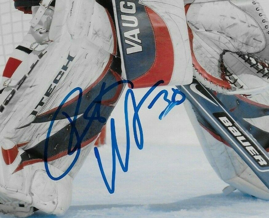 Autographed Columbus Blue Jackets Fredrik Norrena 8x10 Photo Original